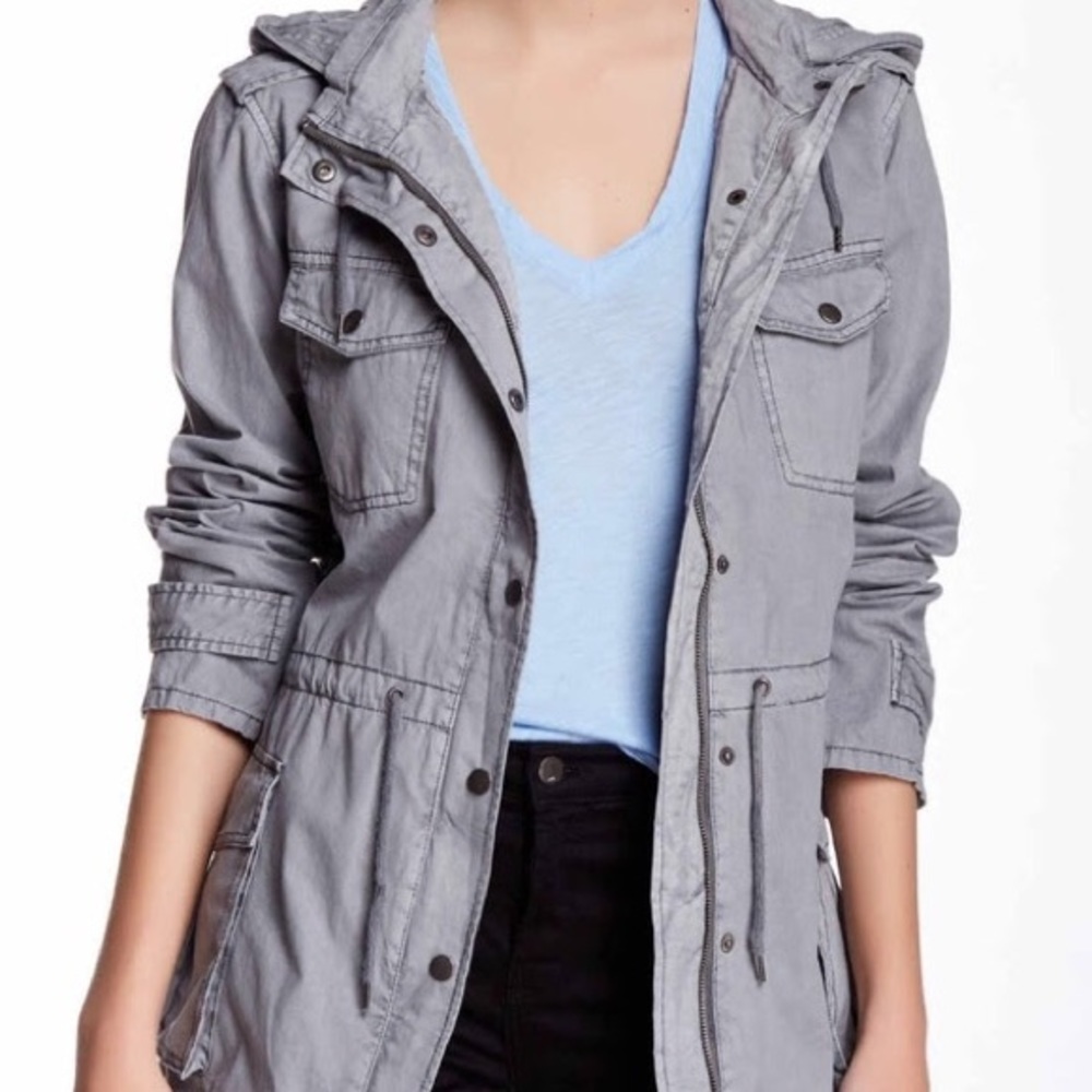 BNCI by Blanc Noir Dark Gray Utility Jacket